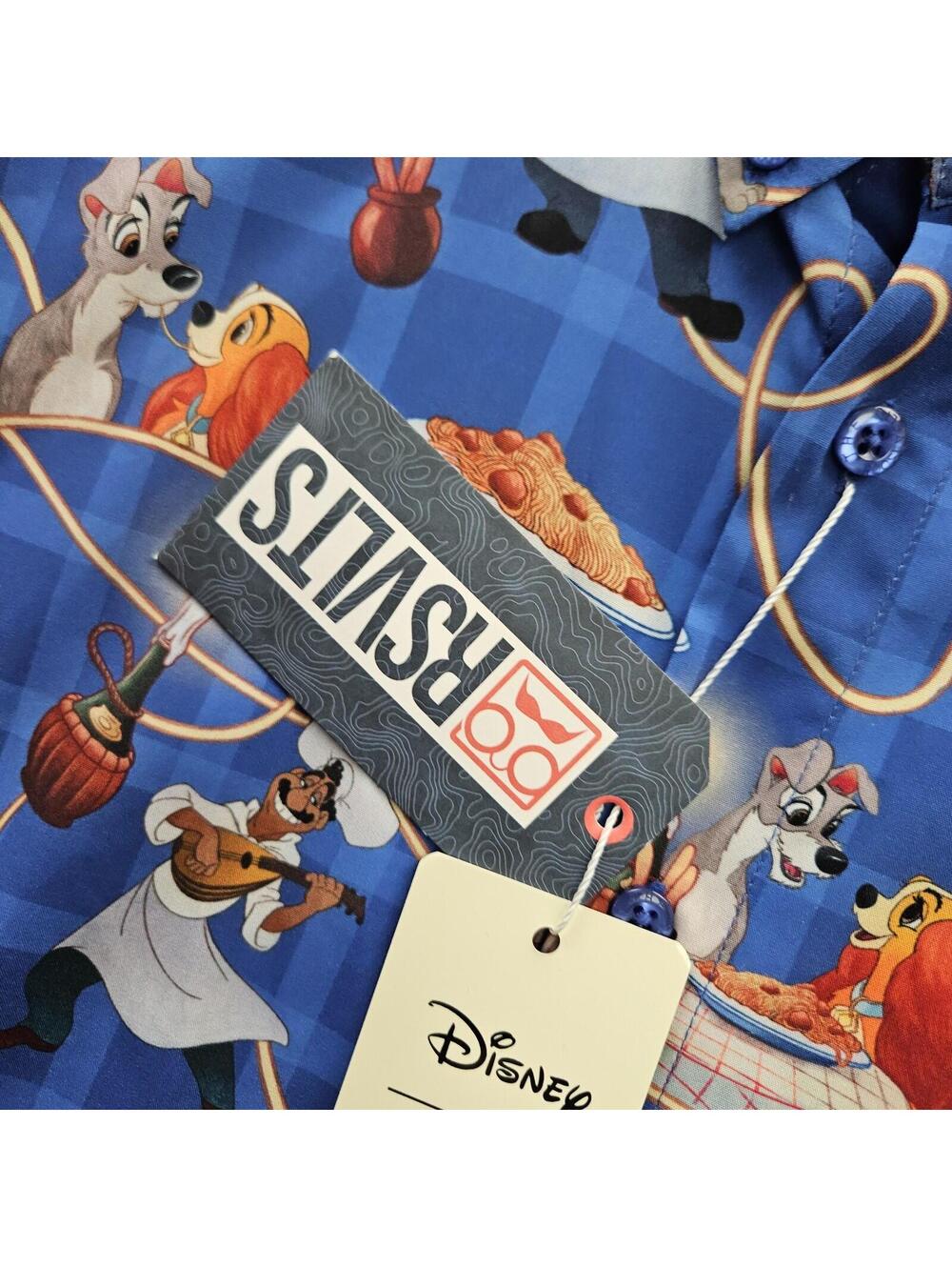 RSVLTS X Disney Shirt Lady and the Tramp Men Medium New W Tags - Picture 6 of 15